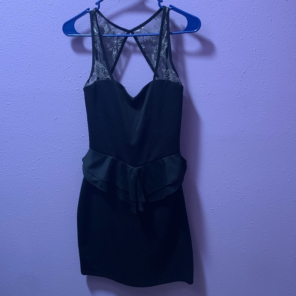 Dots little black dress